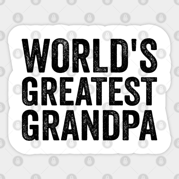 Worlds Greatest Grandpa - Text Style Black Font Sticker by jorinde winter designs